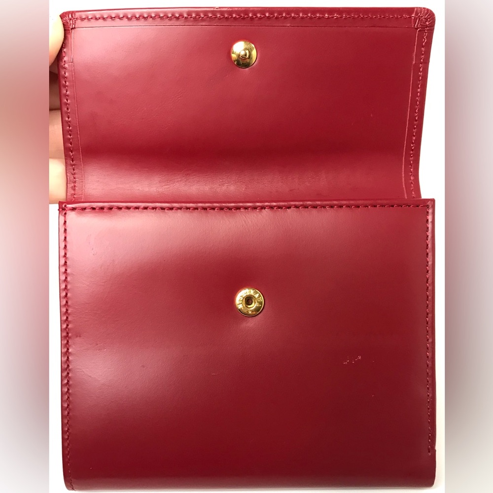 BURBERRY Red Nova Check Leather Bifold Wallet ❤️‍🔥 - Picture 12 of 17